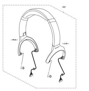 Sony: Headphone Headband Assy (Black) - A5018273B