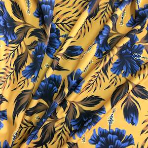 Remnants: Recycled Swimwear ~ Hibiscus Mustard