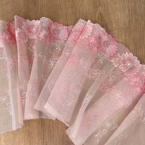 Embroidered Tulle: Embroidered Tulle ~ Peach Blossom (L+R)