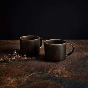 Dinnerware: NEW Lotti coffee mug umber - PRE-ORDER FOR LATE NOV