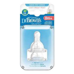 Dr Brown’s Narrow Option+Premmie Teats- 2Pack