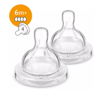Philips Avent: Philips Avent Anti-Colic Fast Flow Teats 2pk (6 mth+)