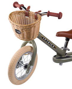Wooden Toys: Trybike Wicker Basket