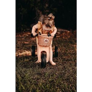 Wooden Toys: Kinderfeets Wicker Basket