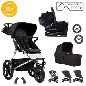 Bundles: Mountain Buggy Terrain Bundle with all NEW 2025 Protect Swivel car seat and Base