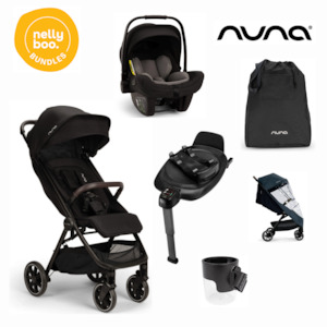 Nuna TRVL Lx Stroller Travel Bundle Caviar