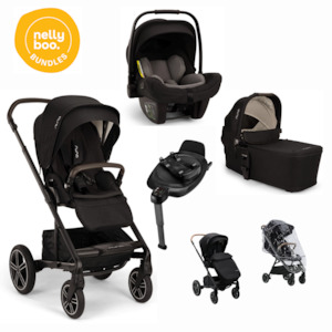Nuna: Nuna Mixx Essential Bundle (Caviar, Thunder or Biscotti)