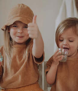 Organic Zoo Gold Terry Sun hat