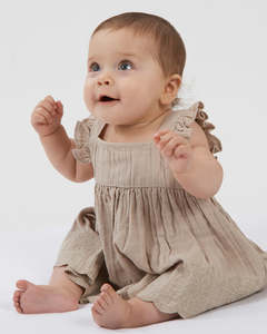 Babu: Babu Muslin Charlotte Dress Sleeveless