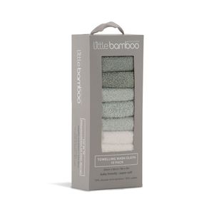 Little Linen Company: Little Bamboo Little Bamboo Towelling Washer - 10pk