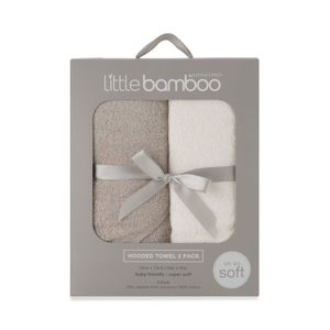 Little Linen Company: Little Bamboo Hooded Towel - 2pk