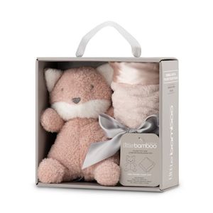 Little Bamboo Plush Toy & Comforter Set - Dusty Rose