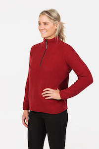 Cardigans & Jackets: PREMIUM POSSUM HALF ZIP MS4063