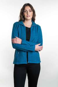 Womens Jackets: POSSUM & MERINO WOMEN'S ZIP TEXTURED JACKET KO760