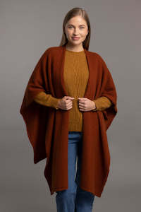 POSSUM & MERINO CAPE WITH SPLIT FRONT 616