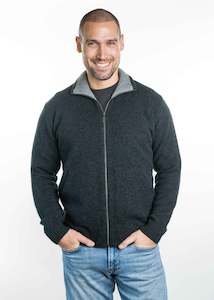 POSSUM & MERINO MEN'S ZIP JACKET WITH POCKETS TR8008