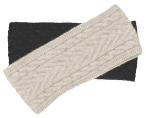 POSSUM,MERINO CABLE HEADBAND NX725
