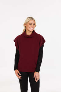 Womens Merino: POSSUM,MERINO WOMEN'S TUNIC COWL NECK NB899