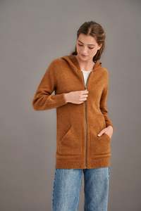 Womens Merino: POSSUM & MERINO WOMEN'S LONG HOODIE 5063