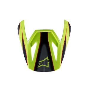 S-M3 Youth Visor Fray Red/Yellow Fluoro/Black Gloss