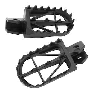 Foot Pegs Mounts: Zeta Wide Foot Pegs CrMo Mid YZ/WR250F/450F, YZ250FX '15-, YZ1