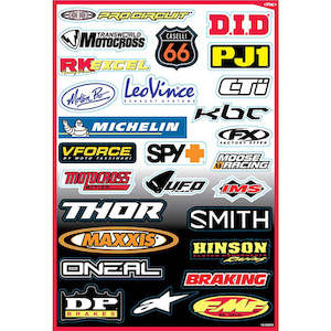 Stickers Decals: FACTORY EFFEX Sponsor Kit Stickers