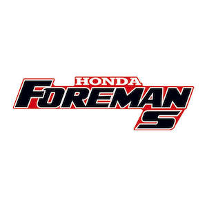Stickers Decals: Honda Foreman S Tank Sticker 300mm White/Red/Black (700.0110)