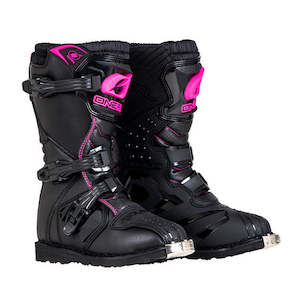 Boots: O'Neal Youth RIDER Boot - Black/Bink