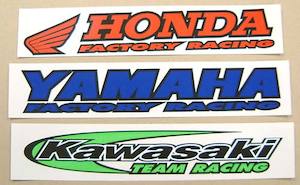 Stickers Decals: Swingarm Stickers 'Factory Racing'