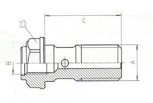 B & H Standard - Banjo bolt - for bleed - milled