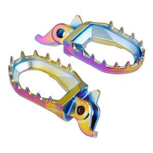 Foot Pegs Mounts: Zeta Max Foot Pegs CRF250R - Oil Slick