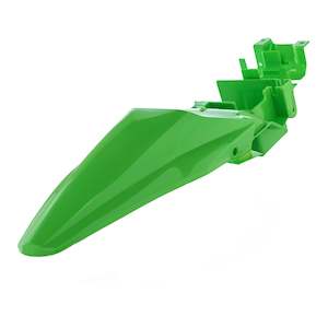 Mudguards Fenders: Polisport Rear Fender Kawasaki KLX110 ('10-'23) - Green