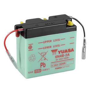 6N4B-2A DG Battery with 0.2ltr acid pack Yuasa (6N4B2APK)