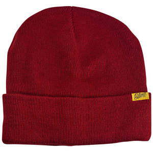 Beanies: BILTWELL SCRIPT BEANIE [MAROON]