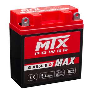 Batteries Mounts: MTX Power Battery AGM - XB5L-B Max