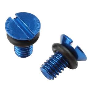 Caps: Zeta Front Fork Air Valve Cap Screw WP - H-Blue 2pcs