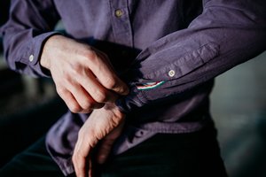 Fil Noir Burgundy Long Sleeve Shirt - Nelson Tailors Menswear