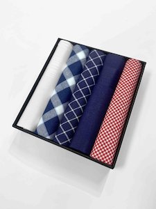 Buckle Handkerchief Set Check - Nelson Tailors Menswear