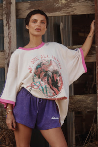 The Superstars Tee - White/Purple