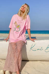 Skirts: Daintree Lace Skirt - Dusty Pink