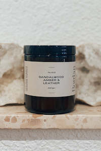 Sandalwood Amber & Leather Candle - Small