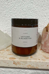 Candles: Vetiver & Black Fig Candle - Small