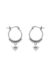 Crystals: Banjara Healer Earrings - Silver