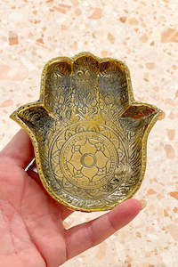 Mini Brass Hamsa Hand Dish