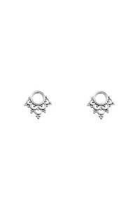 Earrings: Mystic River Studs - Silver