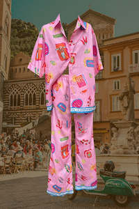 Blouses Shirts: Soleil La Sirena Pant Set - Pink