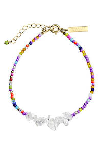 Jewellery: Light in the Sky Bracelet - Clear Quartz Gold