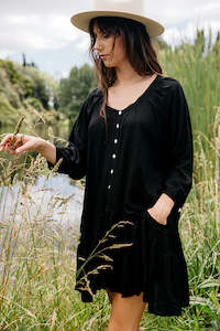 Biasa Short Dress - Black