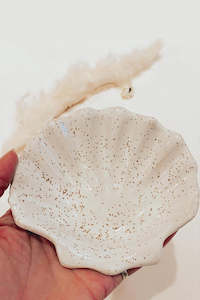 Shell Trinket Dish - White
