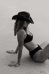 Headwear: Sunday’s Raffia Hat - Black